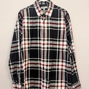 Express Mens Fitted Collared Dress Shirt Size XL